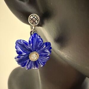 Andrea Candela 18k Blue Lapis Earrings